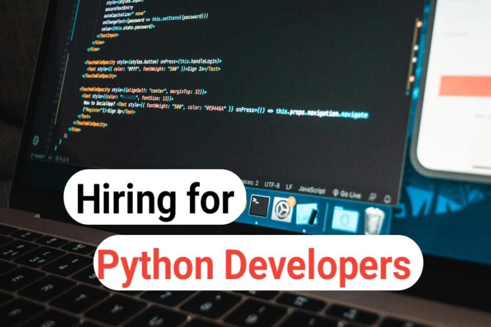 Job For Freshers : Python Developer Build Backends (0 yr EX.)